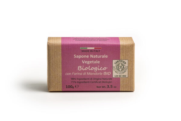 SAPONE CERTIFICATO BIOLOGICO MANDORLA da 100g
