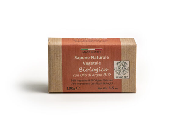 SAPONE CERTIFICATO BIOLOGICO ARGAN da 100g